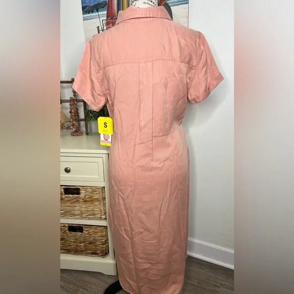 Brand New-Teddi Rose Tencel Shirt Dress - Picture 7 of 11